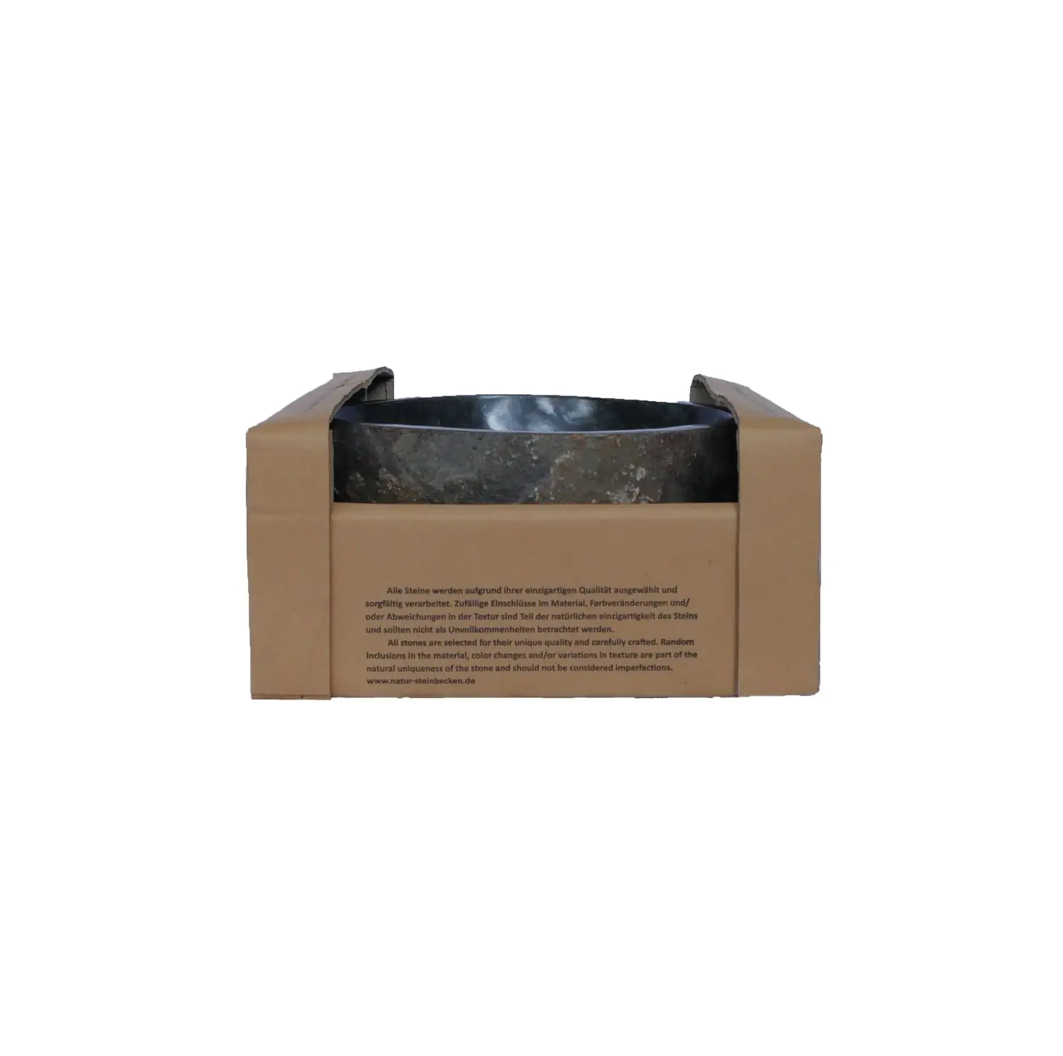  Product image 4 of the product “Water basin made of river stone. Model 2, approx. 29 x 33 x 14cm height. ”